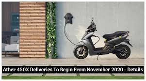 ather 450x electric scooter deliveries