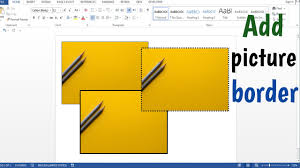how to add border in picture in word