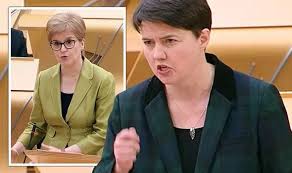 New snp leader nicola sturgeon has become scotland's first woman leader. Shame On Her Furious Ruth Davidson Erupts At Nicola Sturgeon In Brutal Fmqs Showdown