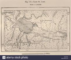 Lake St John Lac Saint Jean Quebec Canada 1885 Old