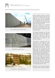 Precast Retaining Wall Monachino On