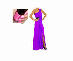what color nails go with purple dress