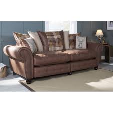 scs living county fabric 4 seater split