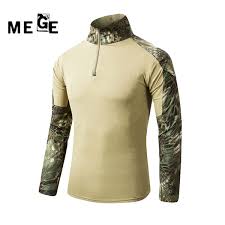 2019 Mege Men Combat Ghillie Suit Top Tactical Shirt With Elbow Pads Camouflage Multicam Kryptek Hunting Army Clothing From Pothos 39 64