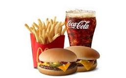 How many calories in a double cheeseburger meal from McDonald