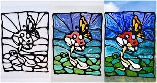Black Glue Stained Glass Art