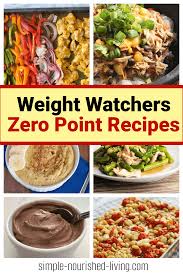 weight watchers zero point meals recipes