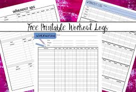 Free Printable Workout Logs 3 Designs For Your Needs
