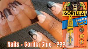 press on nails with gorilla glue how