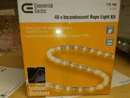 Commercial Electric 48 Feet Incandescent Rope Light Lighting Ceiling Fans Led Bulbs Chandeliers Pendants And More Equip Bid