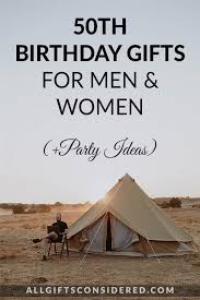 50th birthday gifts for men women