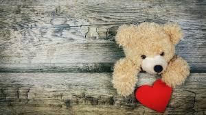 teddy bear wallpaper 4k red heart