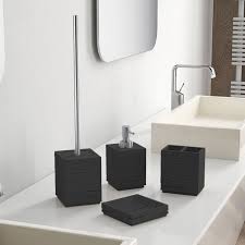 Black bathroom set in bath accessory sets. Gedy Qu100 By Nameek S Quadrotto Bathroom Accessory Set In Muliple Finishes Thebathoutlet