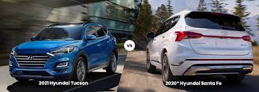 The 2020 hyundai tucson is one of the brand's latest examples. 2021 Hyundai Tucson Vs Santa Fe Suv Price Dimensions Interior Features