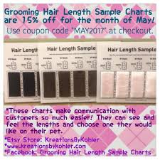 Grooming Hair Length Sample Charts By Kreations By Kohler