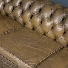 Leather Chesterfield 3 Seat Sofa With