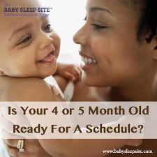 5 month old baby ready for a schedule