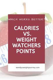 counting calories vs ww points which