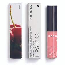 korres cherry lip gloss skin
