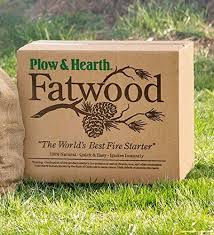plow hearth fatwood 50 lb box fire