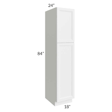Bayville White 18x84 Wall Pantry Cabinet