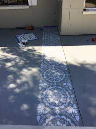 Stenciled Patio Makeover Tutorial