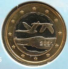 Diese 1 euro münze aus andorra mit dem prägejahr 2015 und dem motiv könig felipe wurde sorgfältig einer originalrolle entnommen. Finnland 1 Euro Munze 2001 Euro Muenzen Tv Der Online Euromunzen Katalog