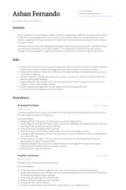Enterprise Architect Resume Template Enterprise Architect Resume