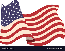 america flag waving symbol vector image