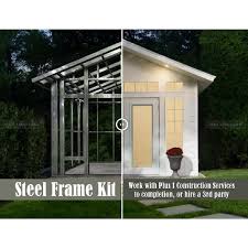 Chill Out Adu 281 68 Sq Ft 1 Bed Tiny Home Steel Frame Building Kit Adu Cabin Guest House Home Office