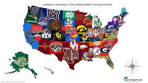 College and university rankings in the united states are rankings of u.s. Map Shows The University With The Most Students In Each State