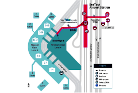 seattle airport map seatac airport