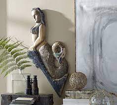 Carved Figurehead Mermaid Wall Art