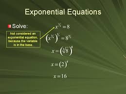 exponential functions objectives to use