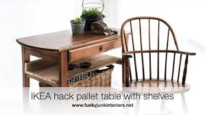 Diy Ikea Pallet Side Table With