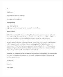 35 scholarship recommendation letter