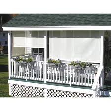 Was what i need to replace missing slats in my verticals. Bali Essentials Cream Corded Light Filtering Motorized Vinyl Exterior Roll Up Shade Left Motor Cream Cassette 114 In W X 84 In L 233096l The Home Depot