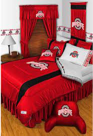ncaa ohio state buckeyes bedding and