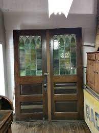 antique double opening church doors