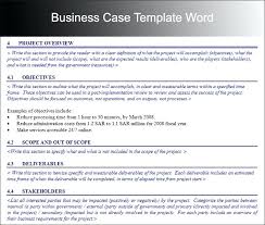 Business Case Example Template Business Case Analysis Example
