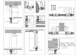 gl wall systems details dwg autocad