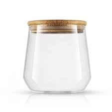 Joyjolt Joyful 31 Oz Large Glass Cookie Jar With Bamboo Lid Clear
