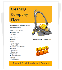 Free Cleaning Flyer Templates Cleaningflyer Sample Flyer For