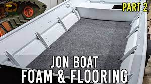 carpeting plywood on the jon boat