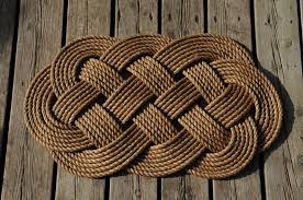 rope rug rope knots nautical rug