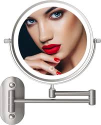 Led Lighted Wall Mounted Makeup Mirror