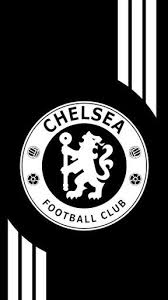 Football club logo on the ball in football net. Chelsea Fc Black Logo