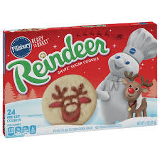 Its time to make sugar cookies. Pillsbury Ready To Bake Reindeer Shape Sugar Cookies Hy Vee Aisles Online Grocery Shopping