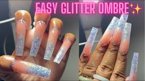 easy glitter ombre for beginners lazy