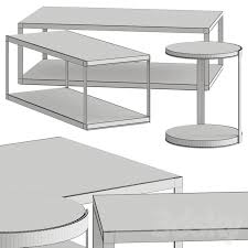 C Alisee Coffee Tables Table 3d Models